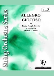 Allegro Giocoso Orchestra sheet music cover Thumbnail